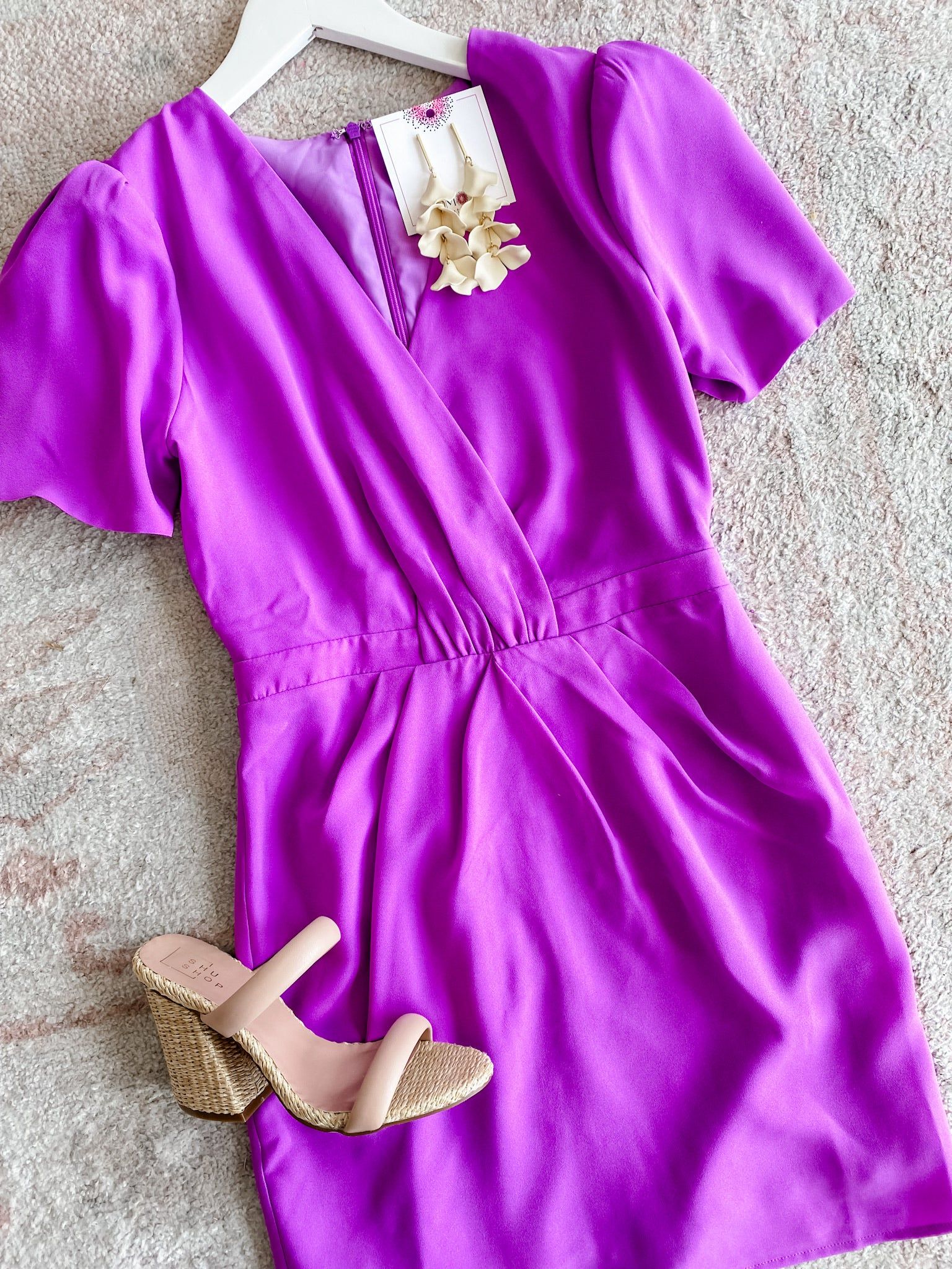 Crysta Gathered Front Mini Dress sold by Mimosa product image thumbnail 2