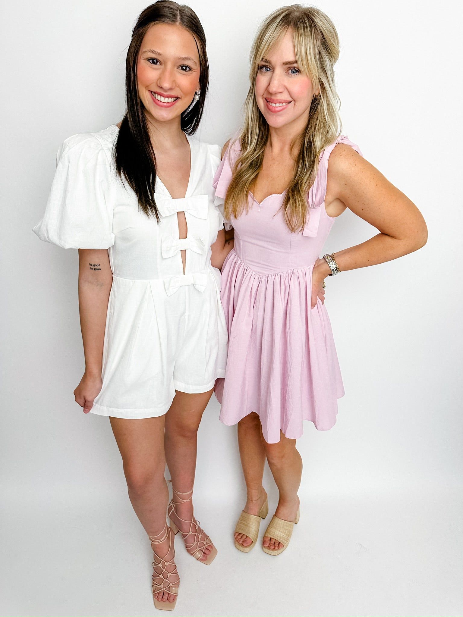 Triple Bow Front Romper sold by Mimosa product image thumbnail 4