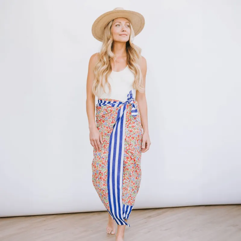 ST Caroline Floral Sarong sold by Mimosa