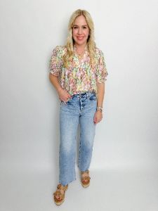 Meadow Puff Sleeve Blouse sold by Mimosa