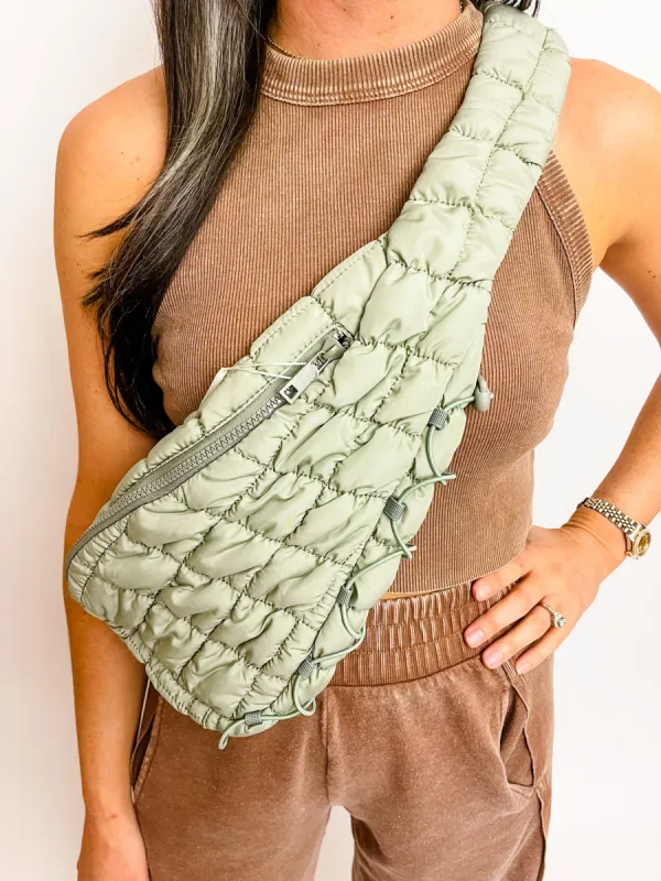 Small Cross Body Puffer Bag sold by Mimosa
