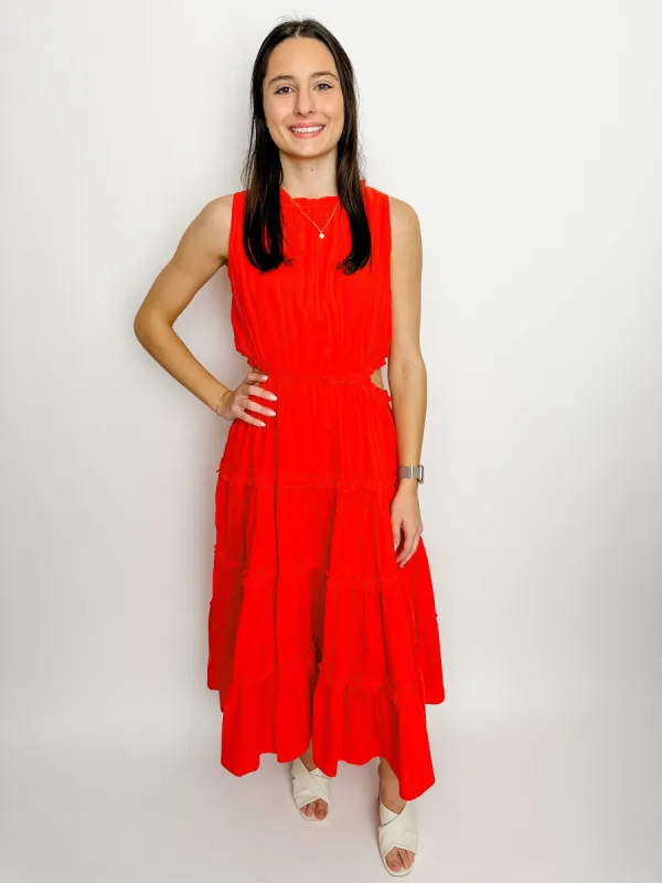 Rita Cut Out Midi Dress sold by Mimosa