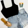Solid Knit Crop Tank sold by Mimosa