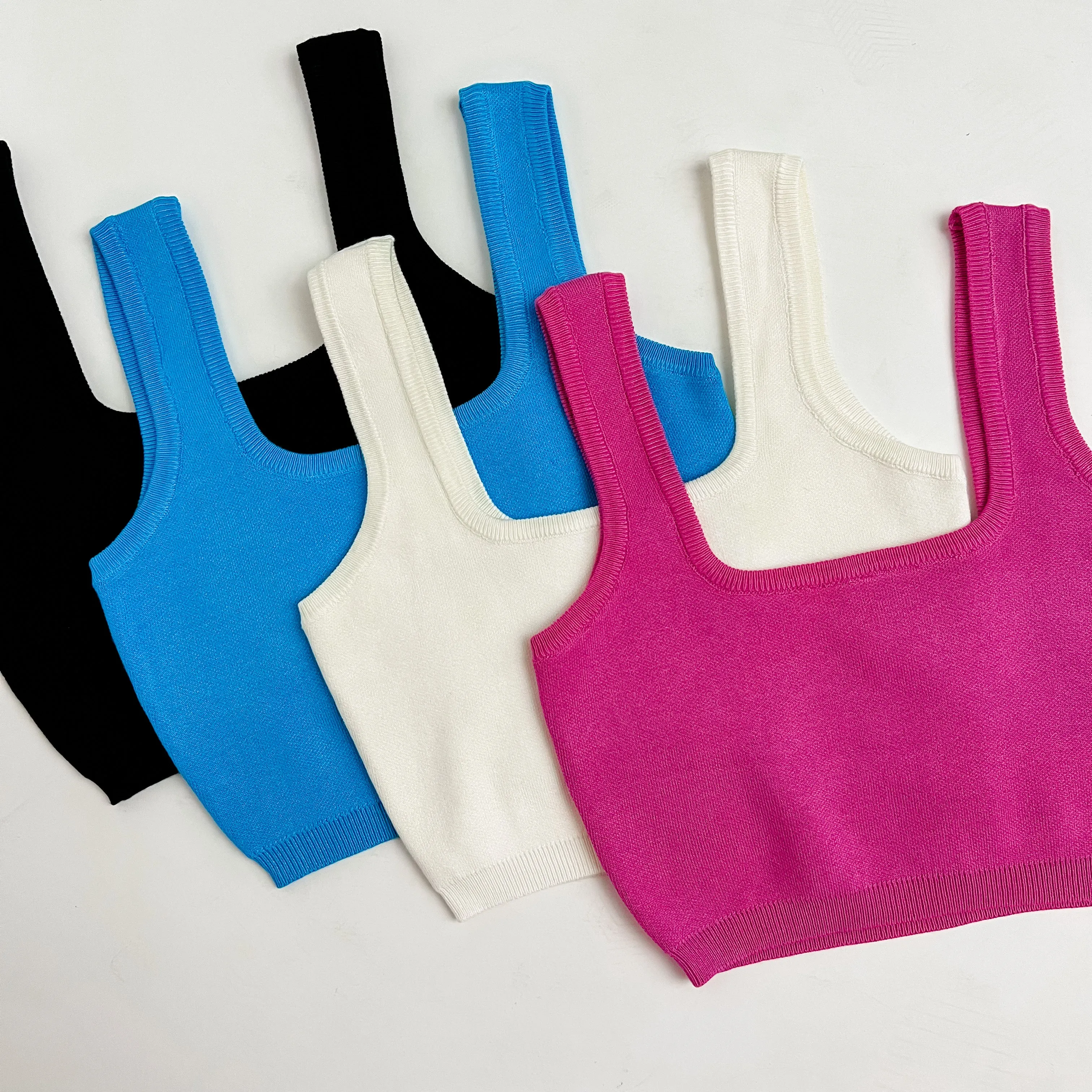 Solid Knit Crop Tank sold by Mimosa