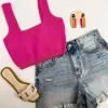 Solid Knit Crop Tank sold by Mimosa