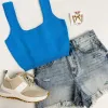Solid Knit Crop Tank sold by Mimosa