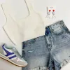 Solid Knit Crop Tank sold by Mimosa