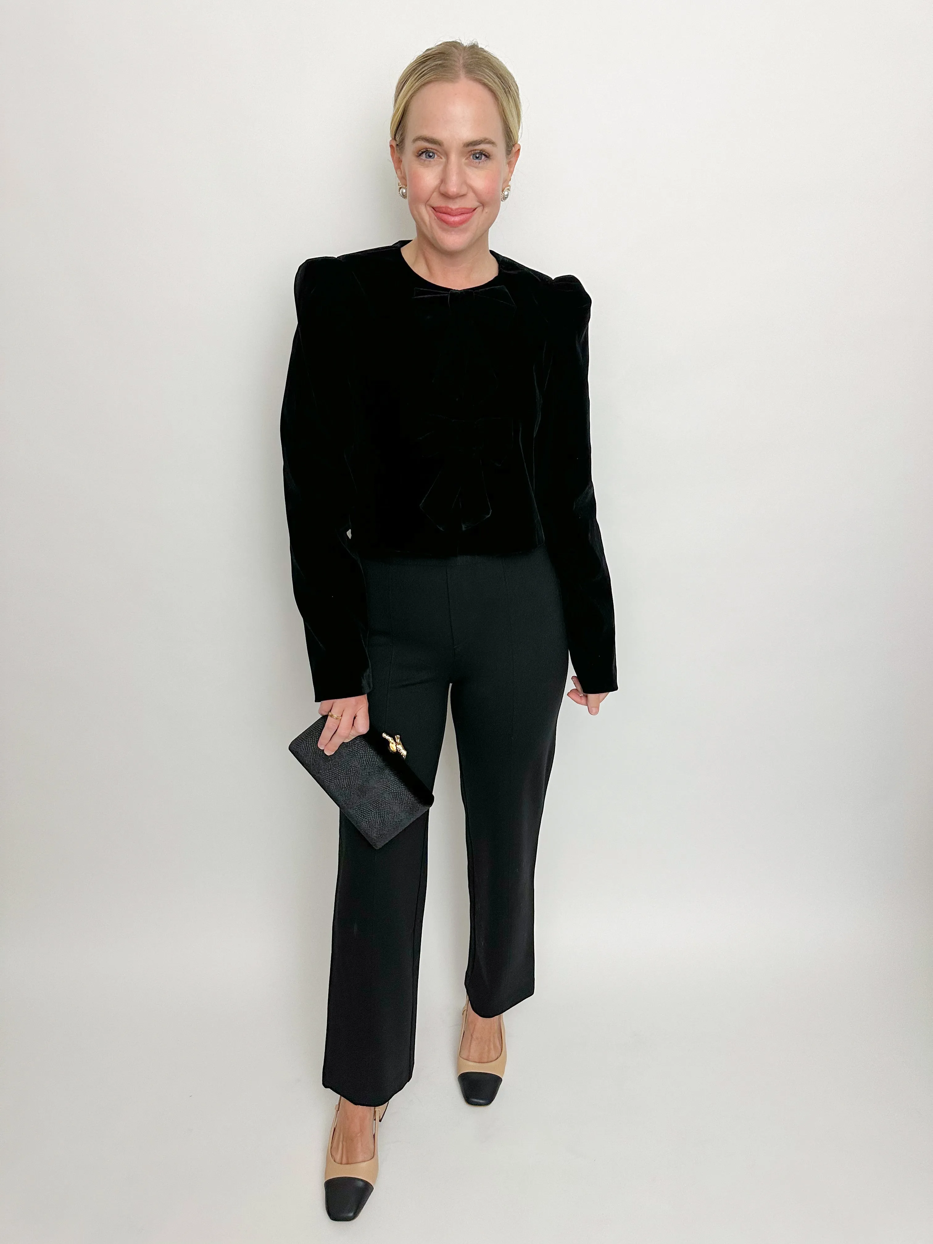 Natalia Bow Detail Velvet Jacket sold by Mimosa product image thumbnail 4