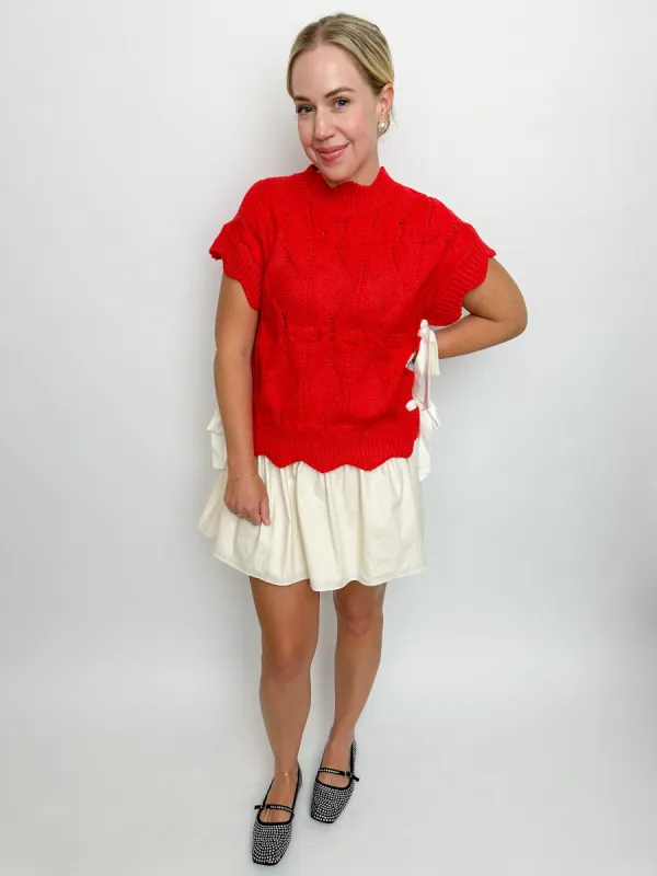 Mary Alice Tie Side Sweater Vest sold by Mimosa