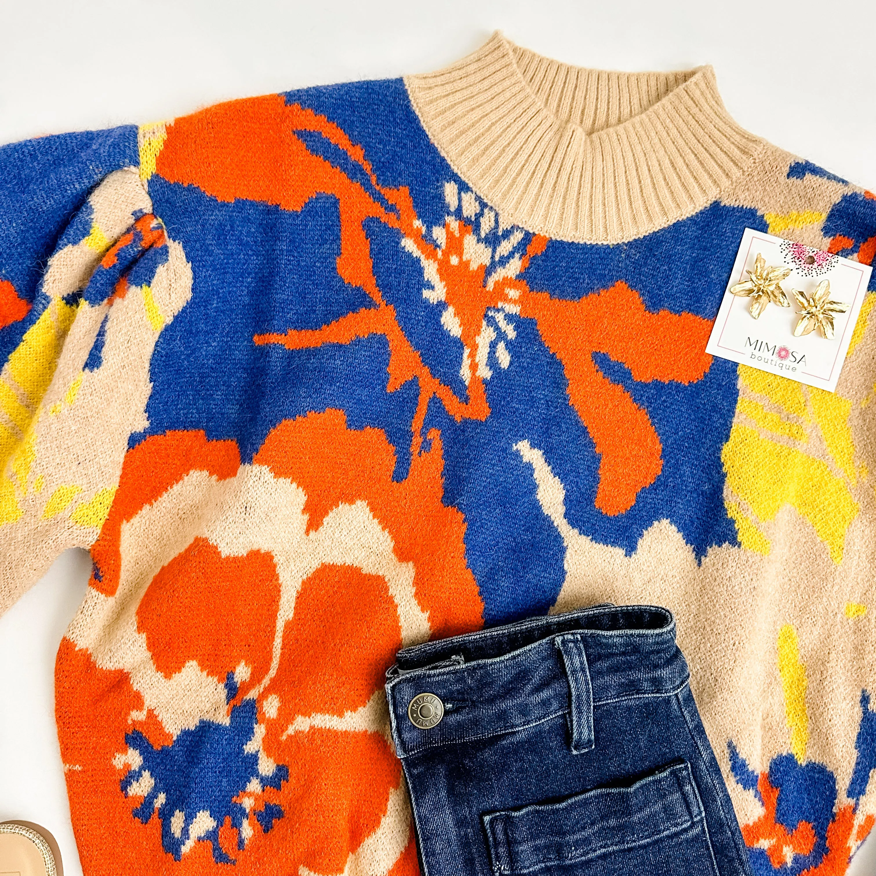 Faye Floral Knit Sweater sold by Mimosa product image thumbnail 2