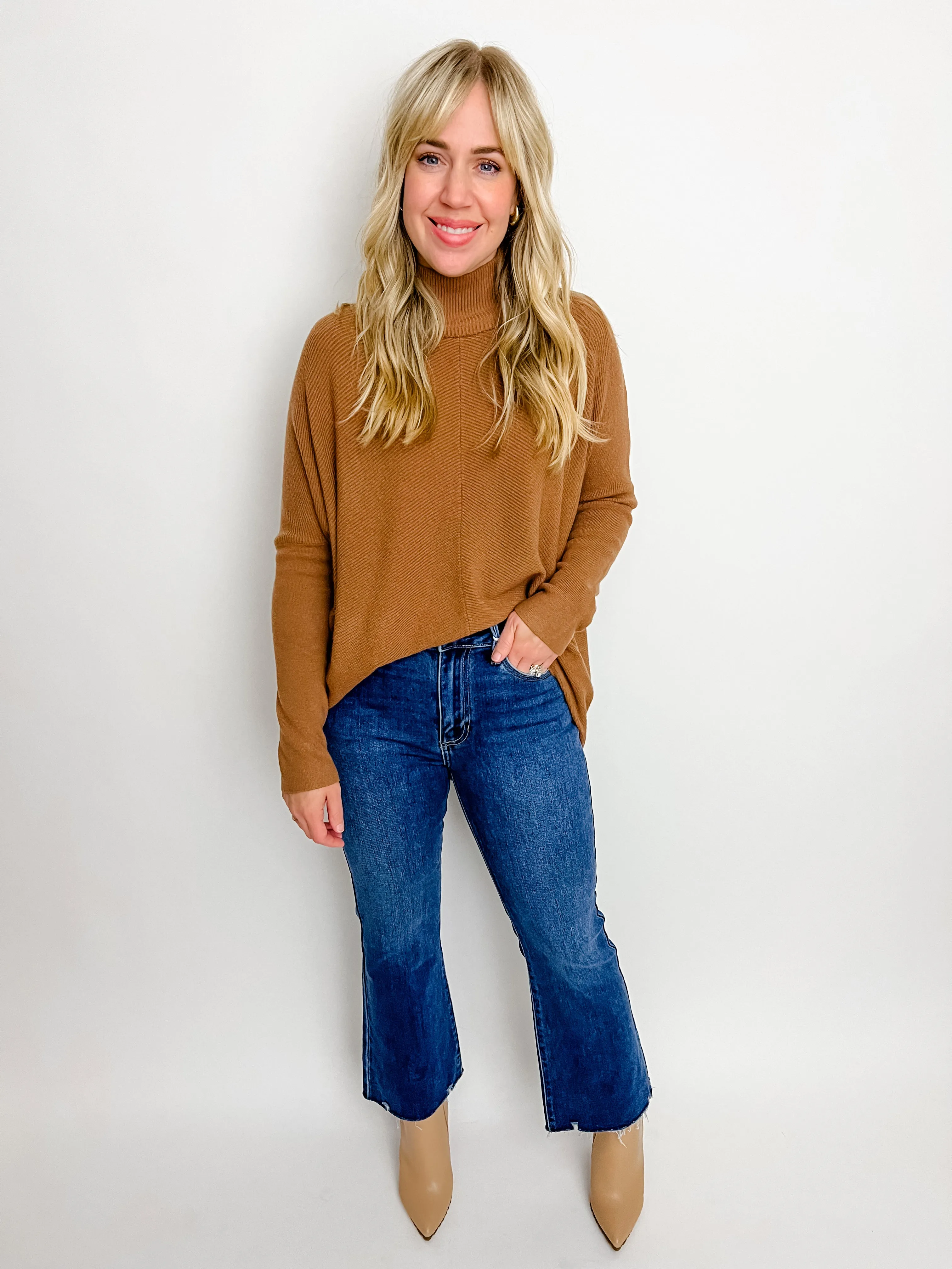 JBD High Rise Crop Flare w/ Distressed Hem sold by Mimosa product image thumbnail 2