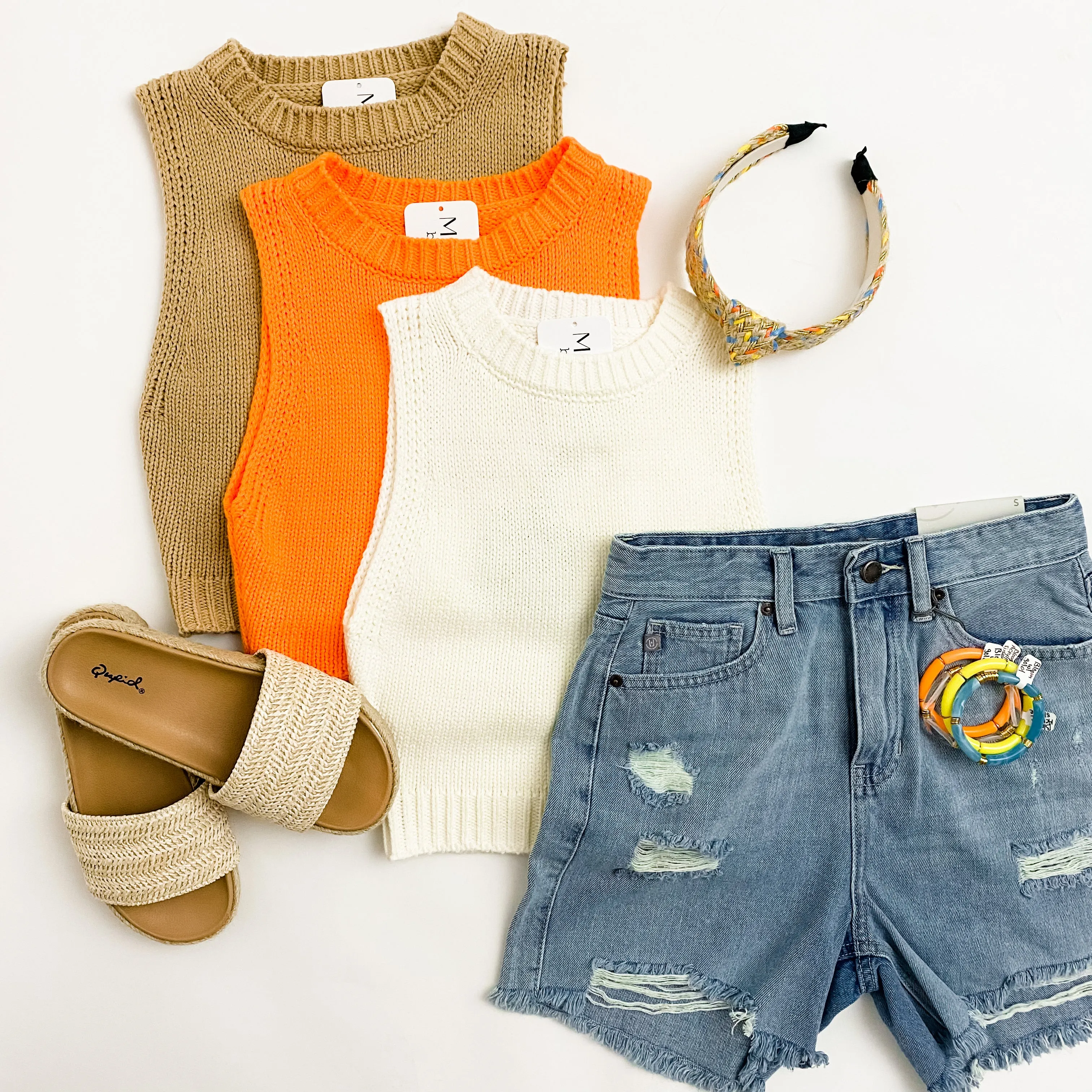 Mya Cropped Sweater Tank sold by Mimosa product image thumbnail 3