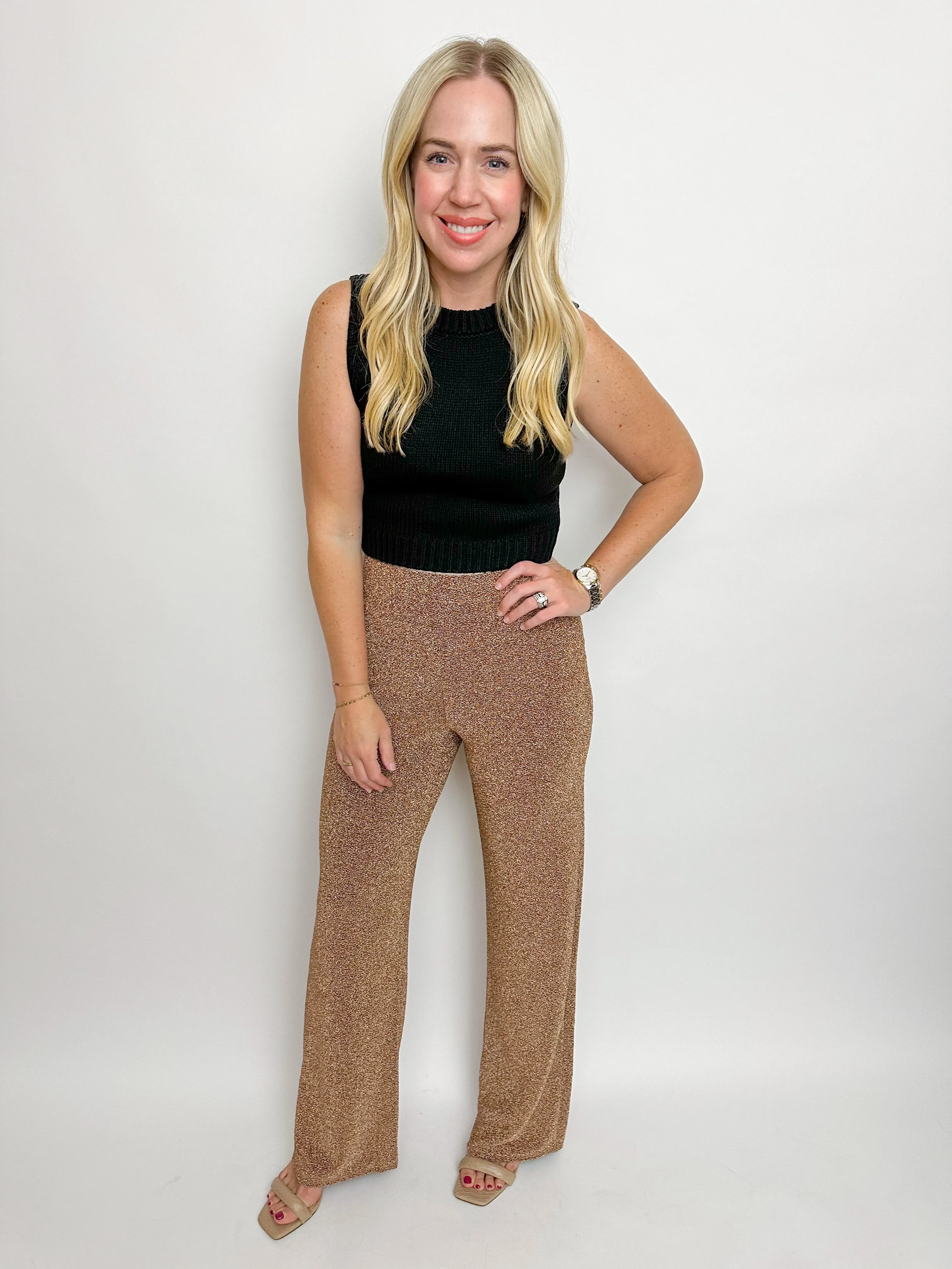 Mya Cropped Sweater Tank sold by Mimosa