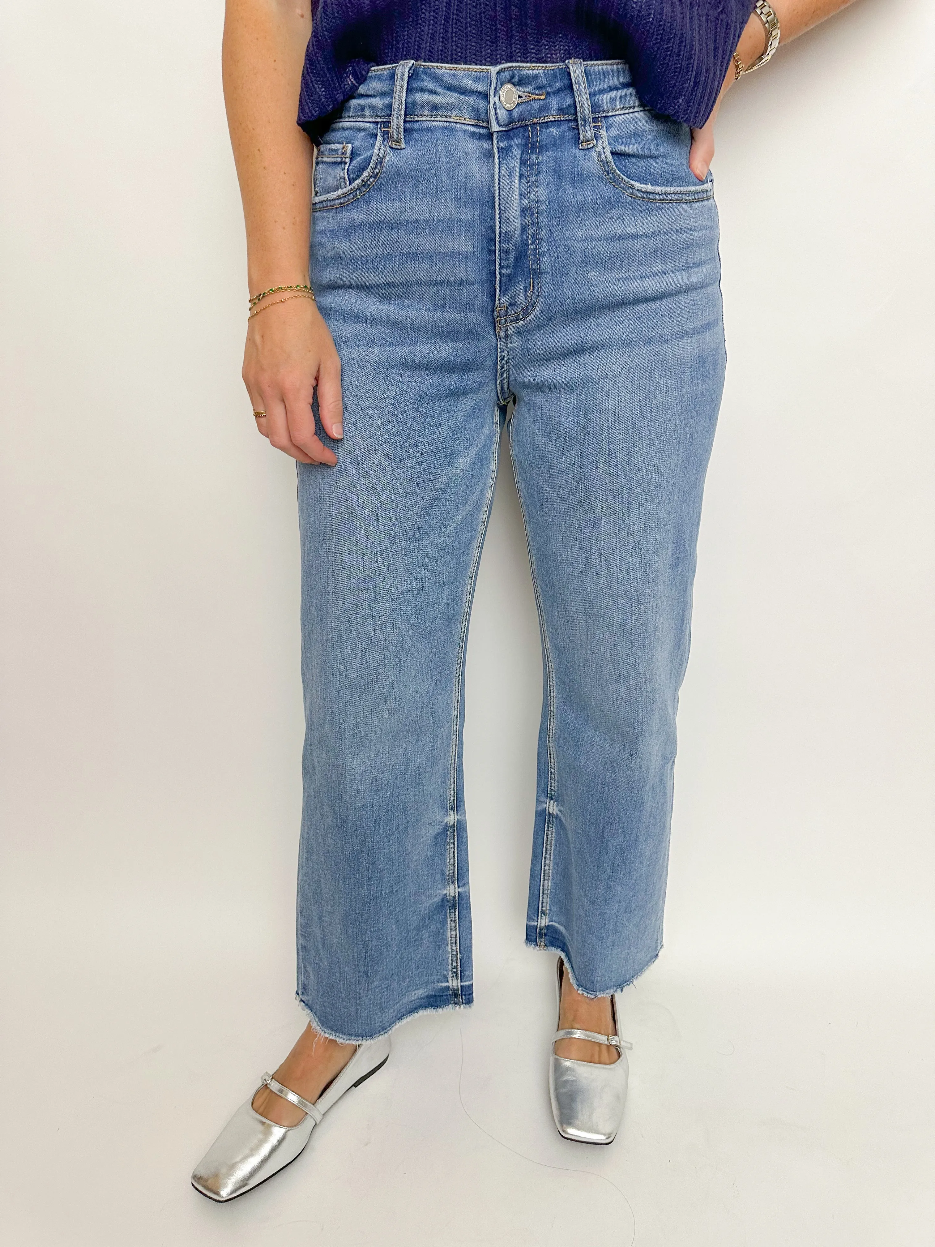 Super High Rise Wide Leg Crop sold by Mimosa