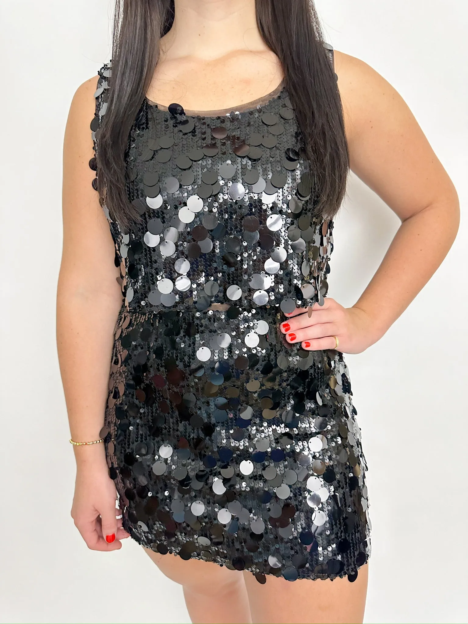 Jett Sequin Crop Tank sold by Mimosa