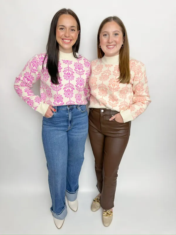 Floral Field Pullover Sweater sold by Mimosa