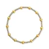 Two Tone Silver Stretch Bracelet sold by Mimosa
