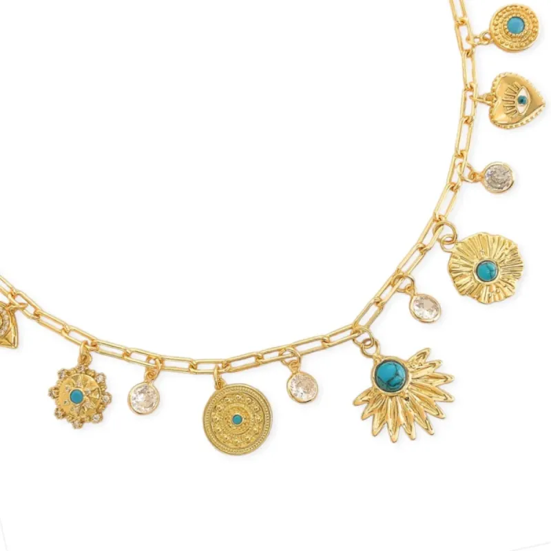 Lainey Charm Necklace sold by Mimosa