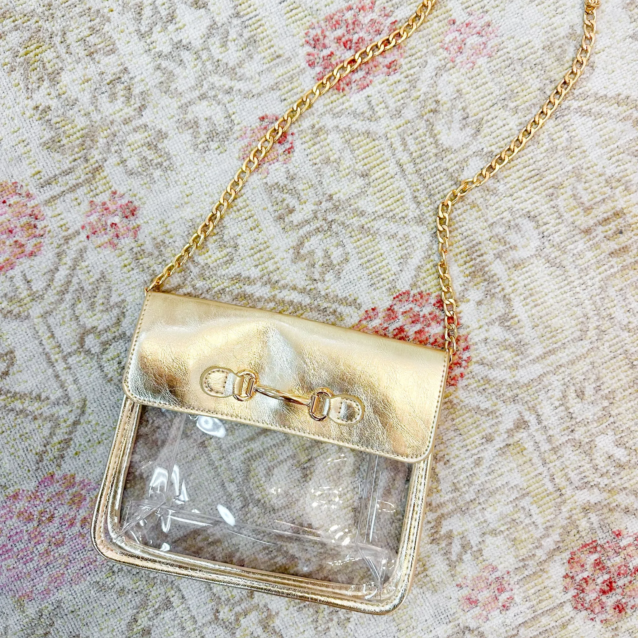 Foldover Clear Purse sold by Mimosa