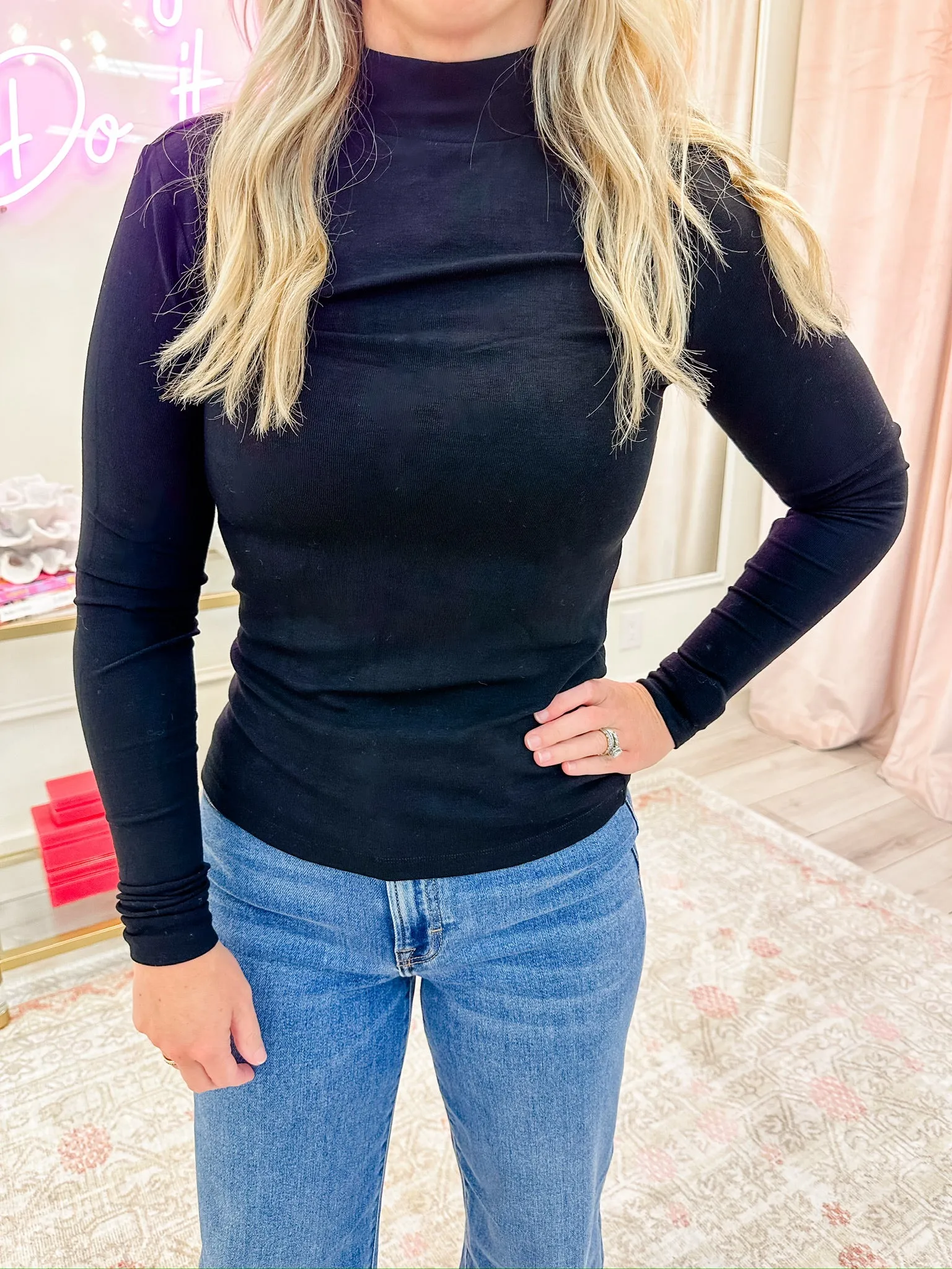 Micro Rib Knit Undersweater sold by Mimosa product image thumbnail 4