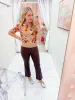 Cass Knit Floral Sweater Top sold by Mimosa