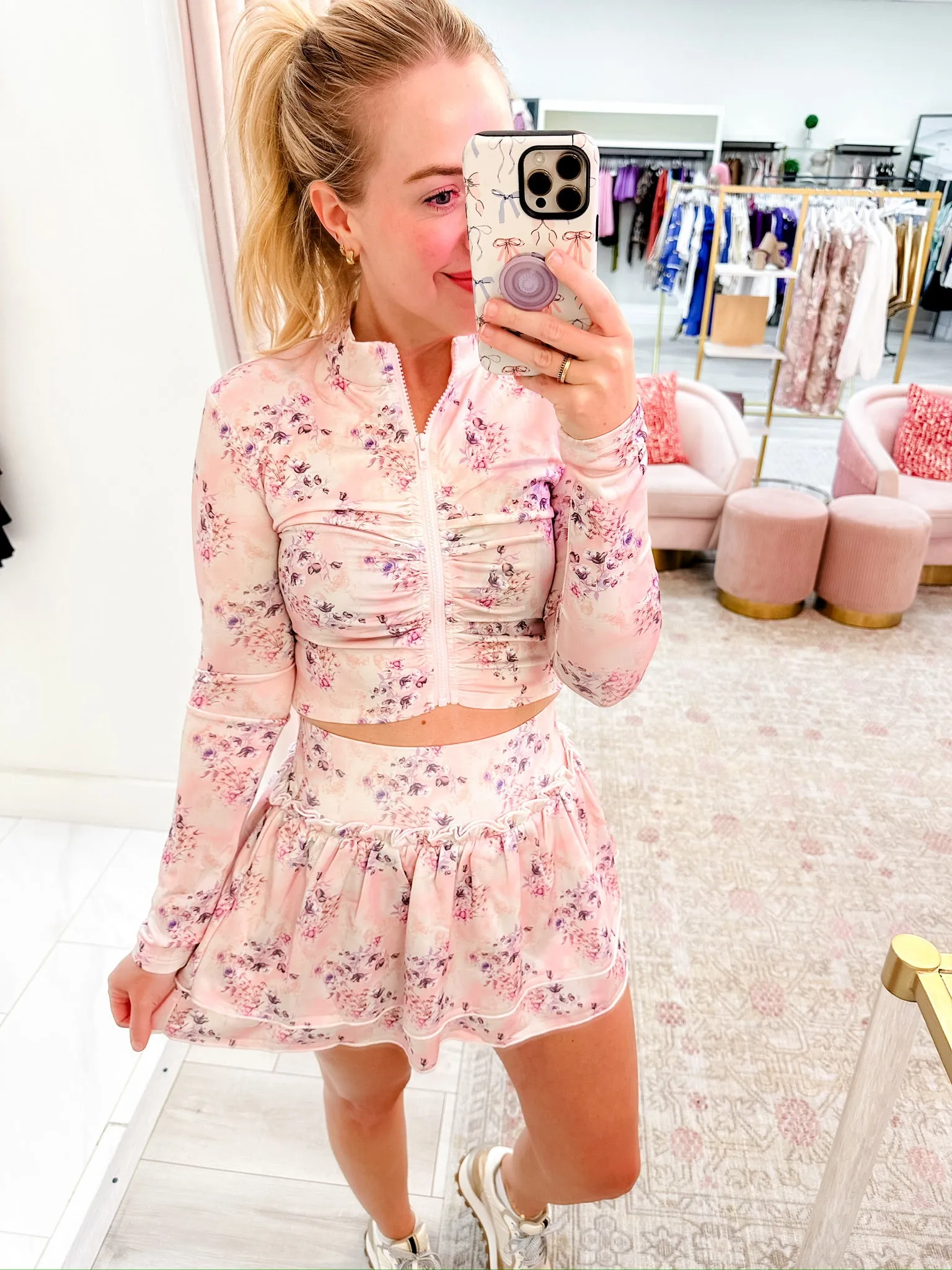 Heavenly Floral Tennis Skort sold by Mimosa product image thumbnail 3