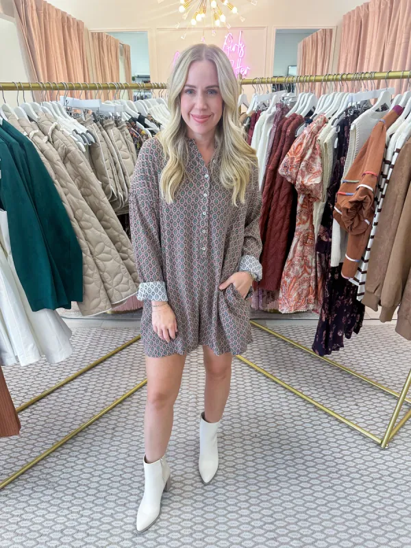 Sedona Printed Romper sold by Mimosa