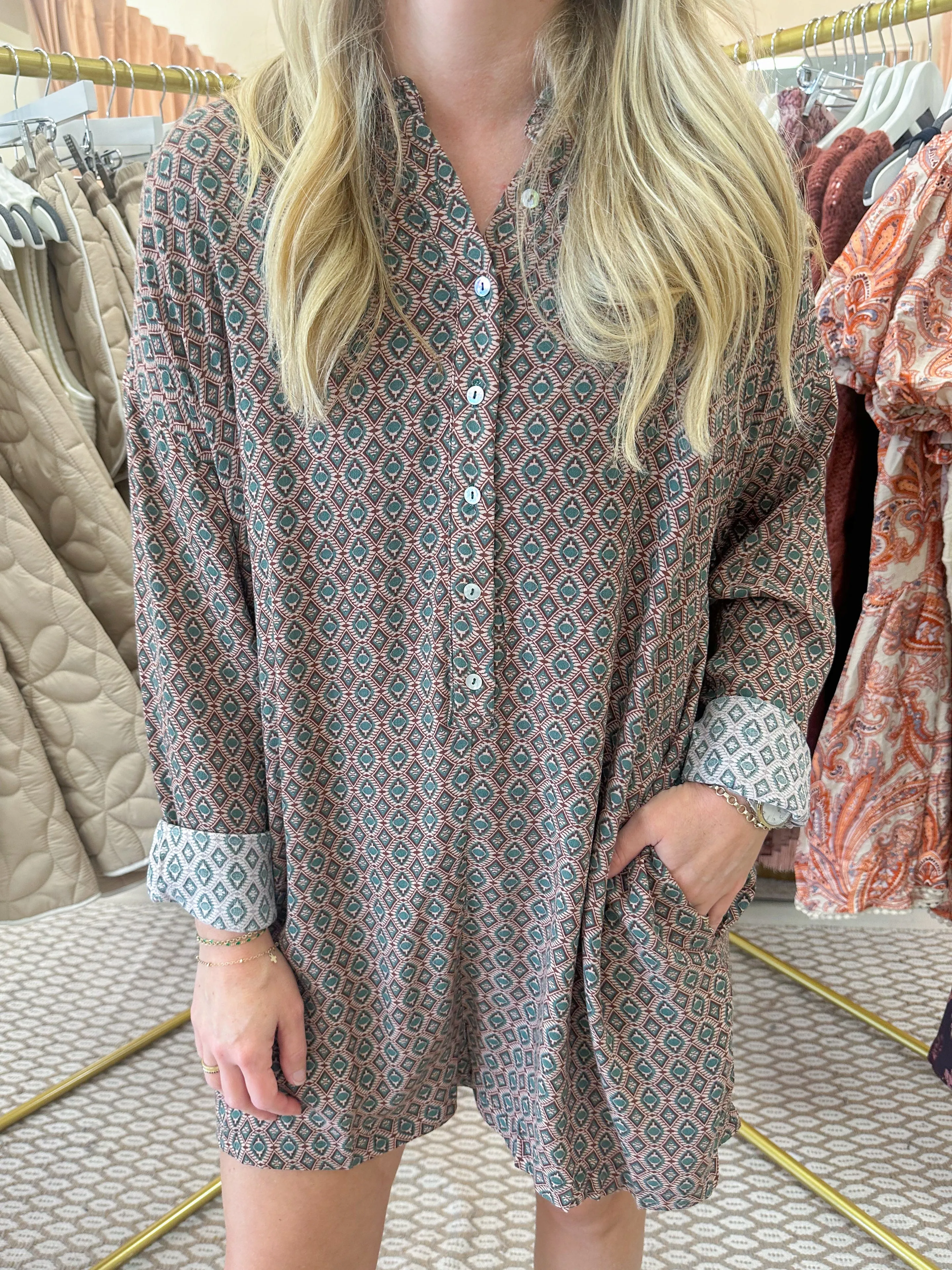 Sedona Printed Romper sold by Mimosa product image thumbnail 2