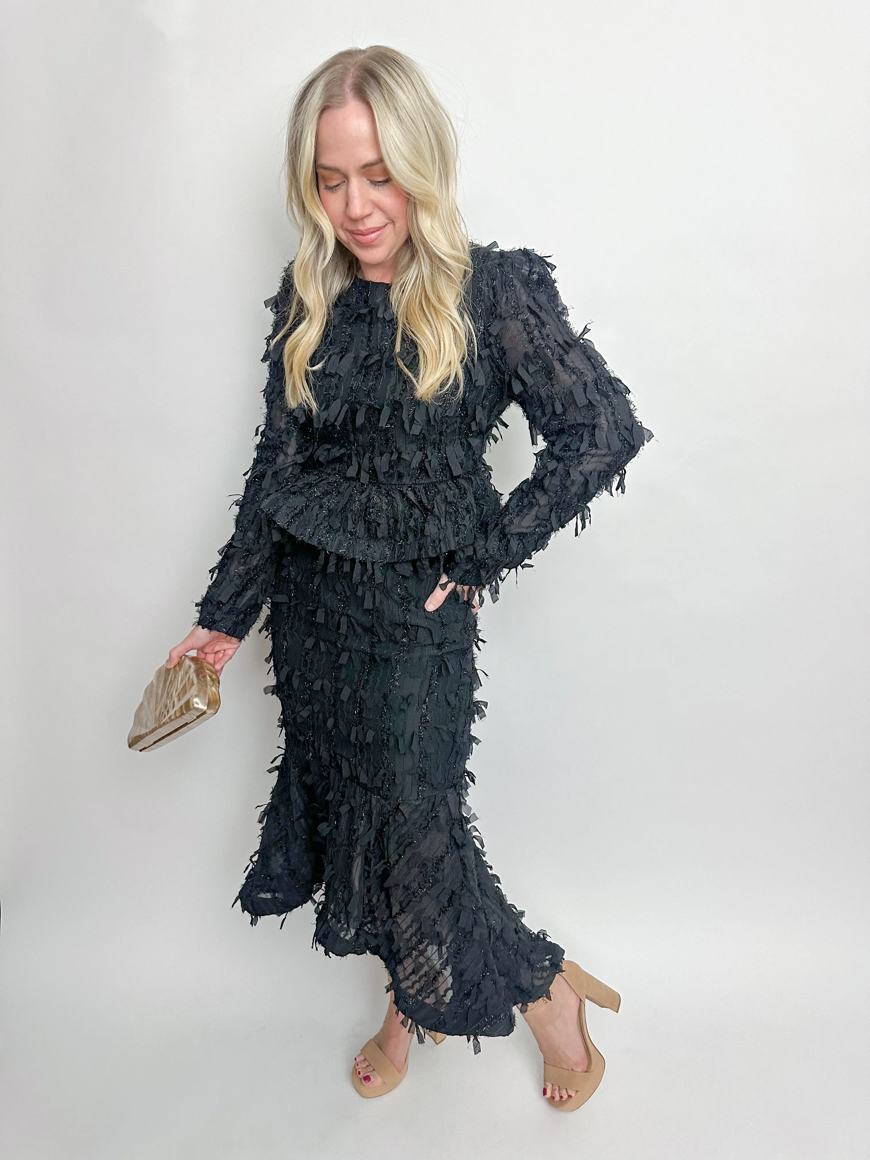 Fleur Fringe Ruffle Top sold by Mimosa