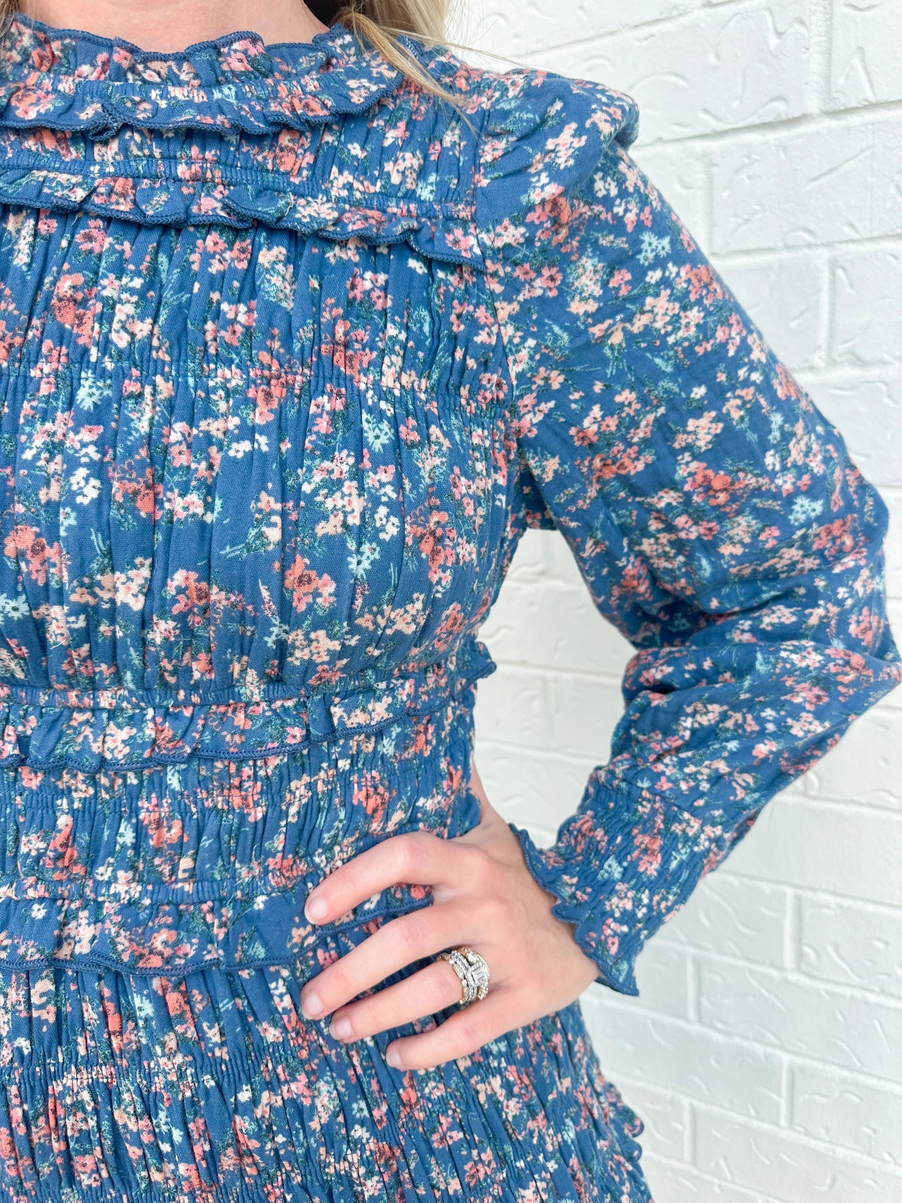 Tessy Smocked Floral Dress sold by Mimosa product image thumbnail 2