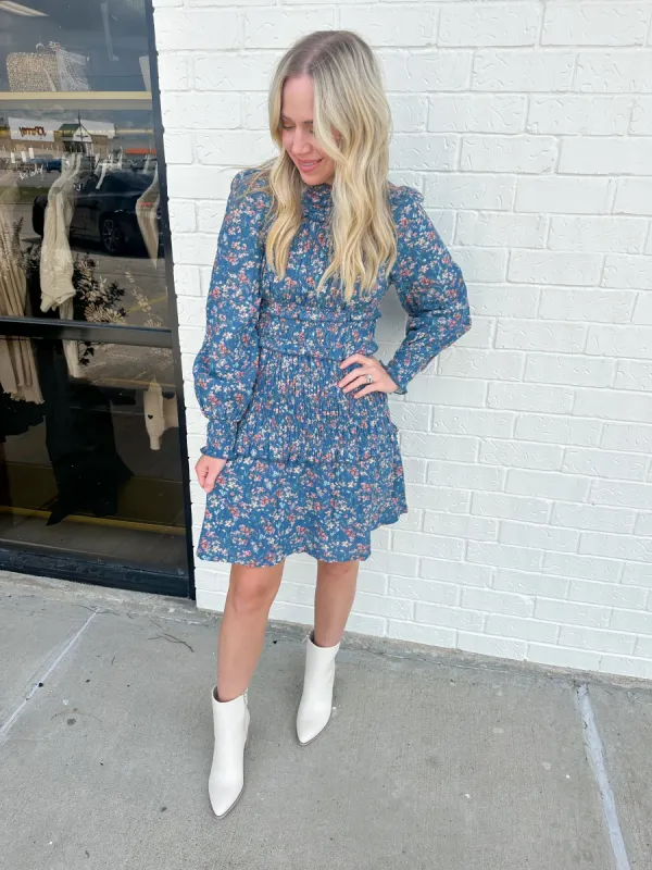 Tessy Smocked Floral Dress sold by Mimosa