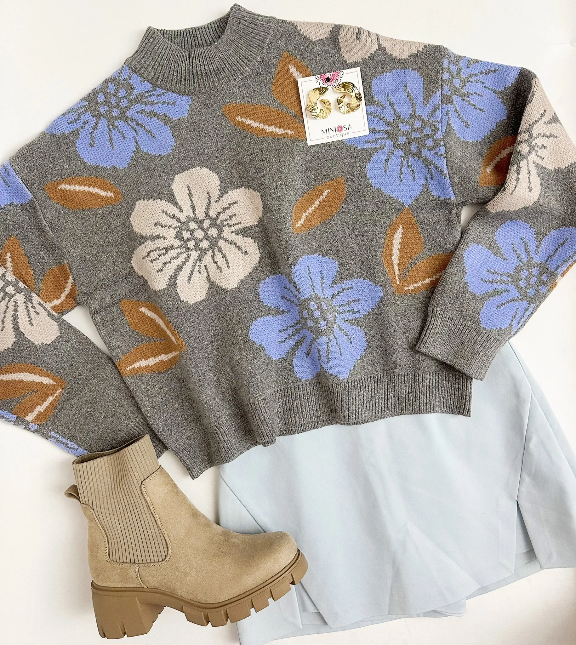 Waking Floral Sweater sold by Mimosa