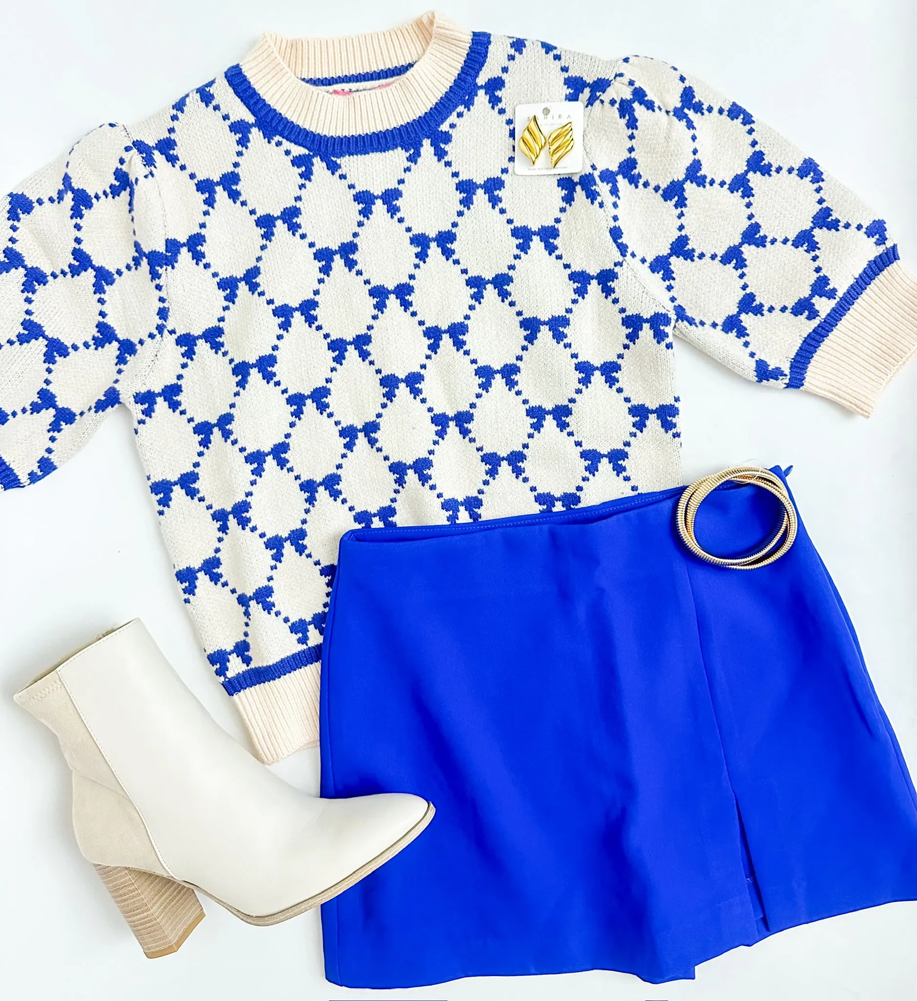 Brighton Bows Sweater Top sold by Mimosa