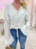 Valerie Ruffle Button Up Blouse sold by Mimosa