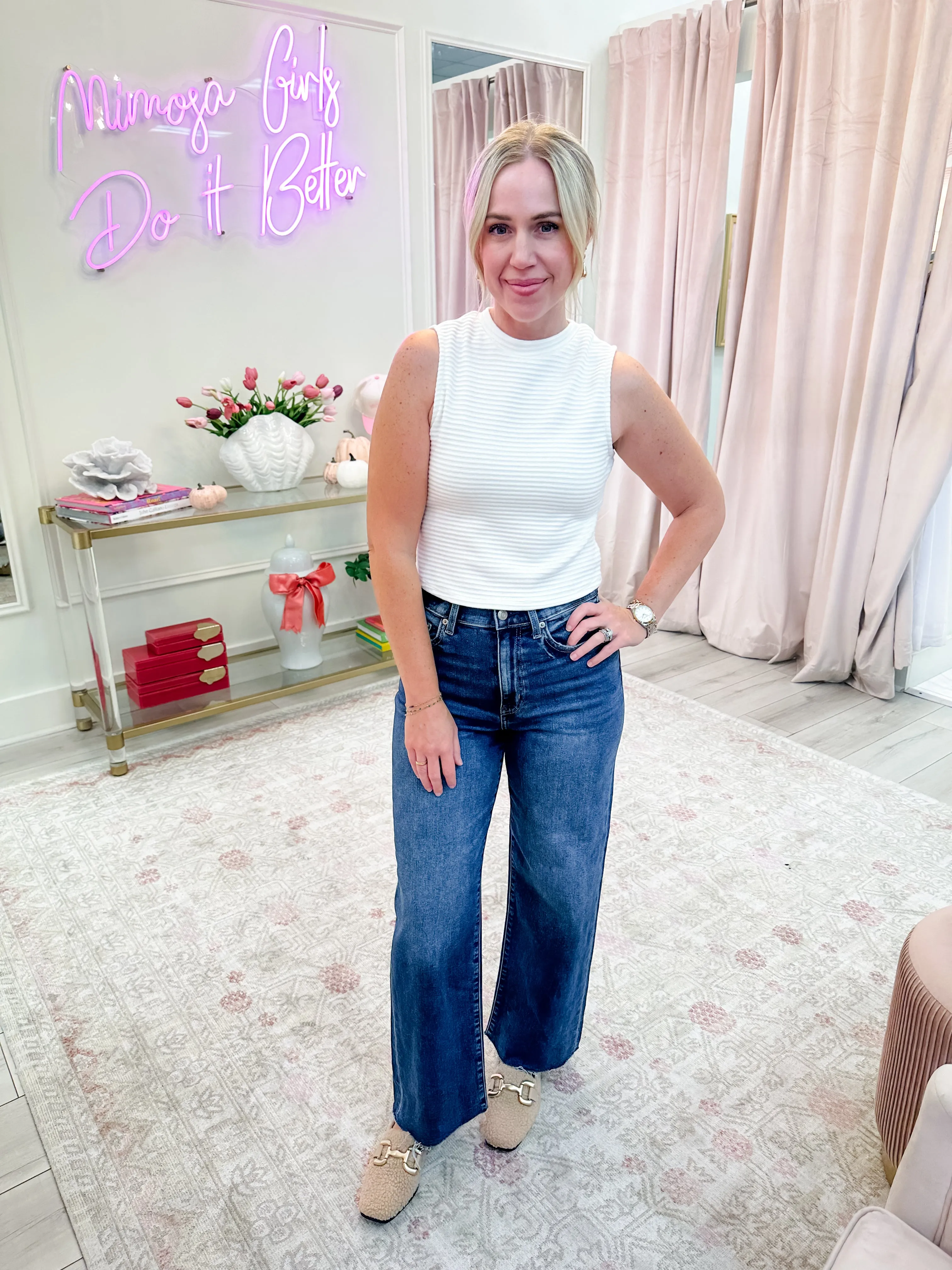 On A Stroll Cropped Tank sold by Mimosa