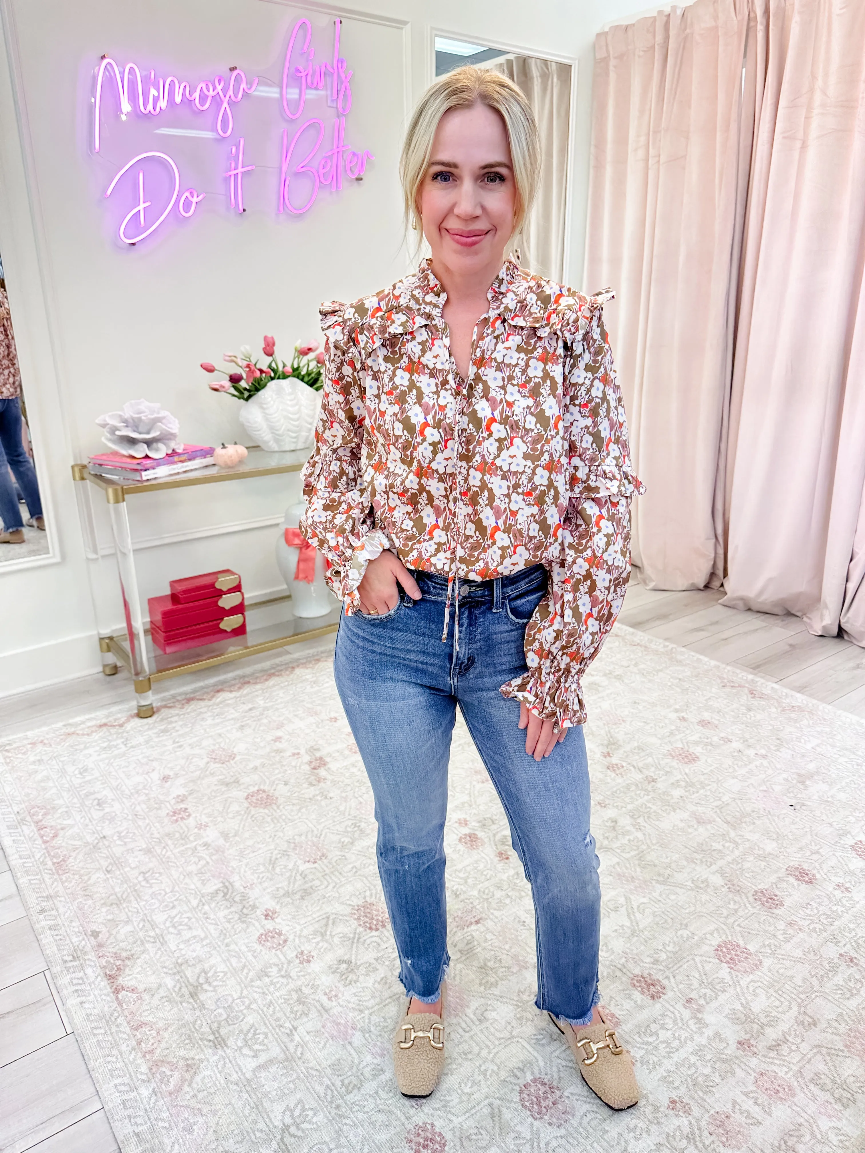 Fields of Frills Blouse sold by Mimosa