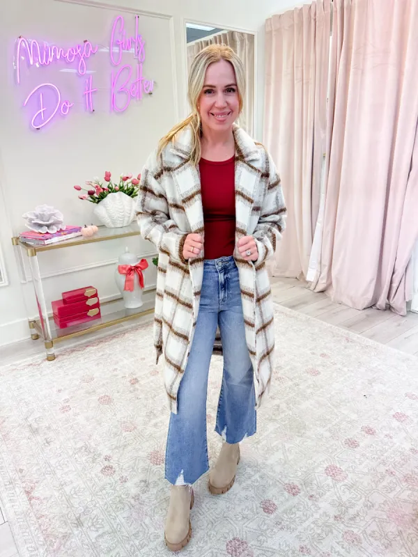 Emily Long Open Front Coat sold by Mimosa