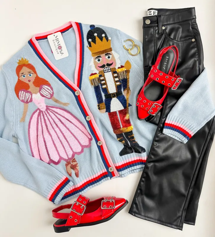 Sequin Nutcracker And Clara Cardigan sold by Mimosa