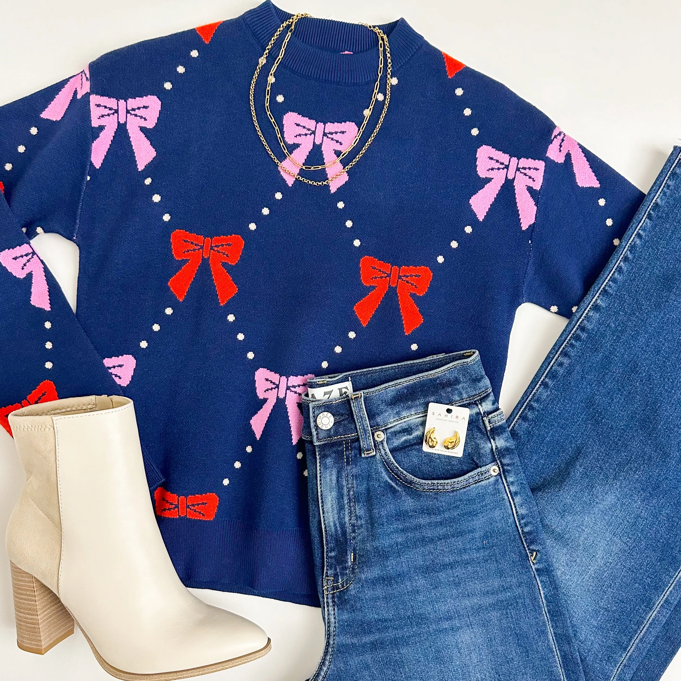 Rory Ribbon Knit Sweater sold by Mimosa