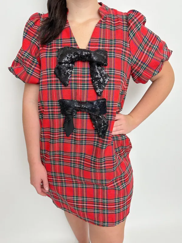Darling Plaid Mini Dress sold by Mimosa