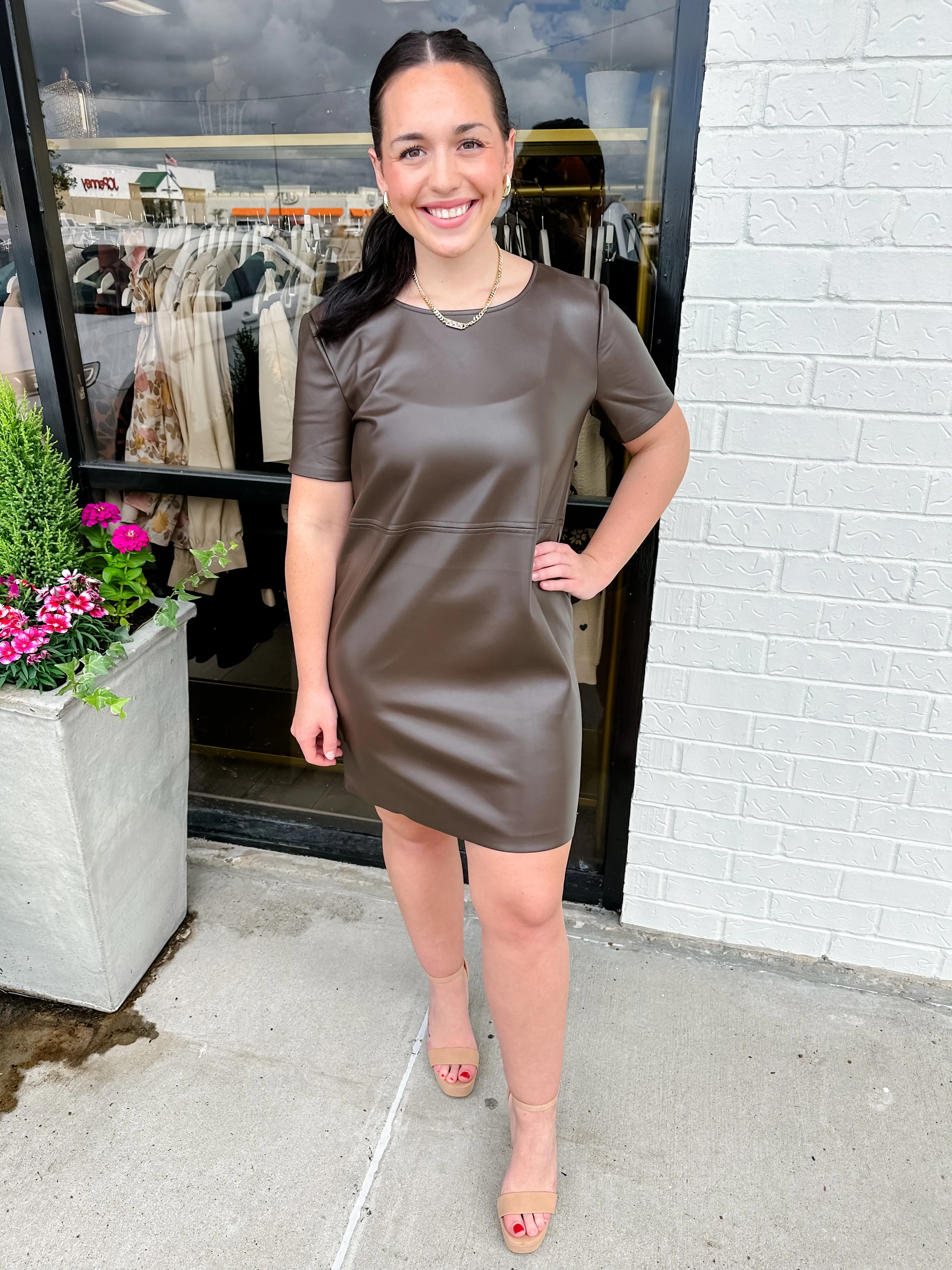 ZS London Faux Leather Dress sold by Mimosa