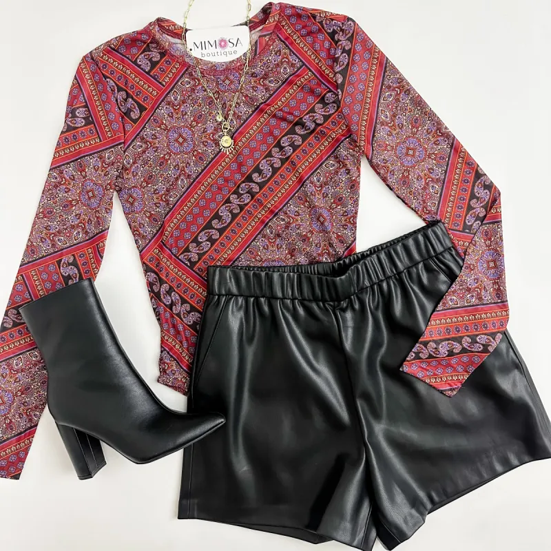 Azure Long Sleeve Bodysuit sold by Mimosa