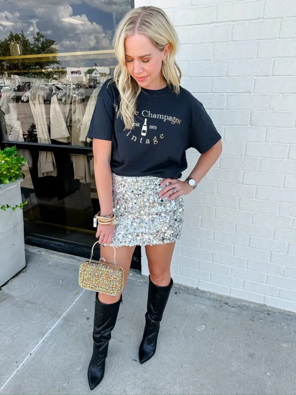 Travis Graphic Tee Club De Champagne sold by Mimosa