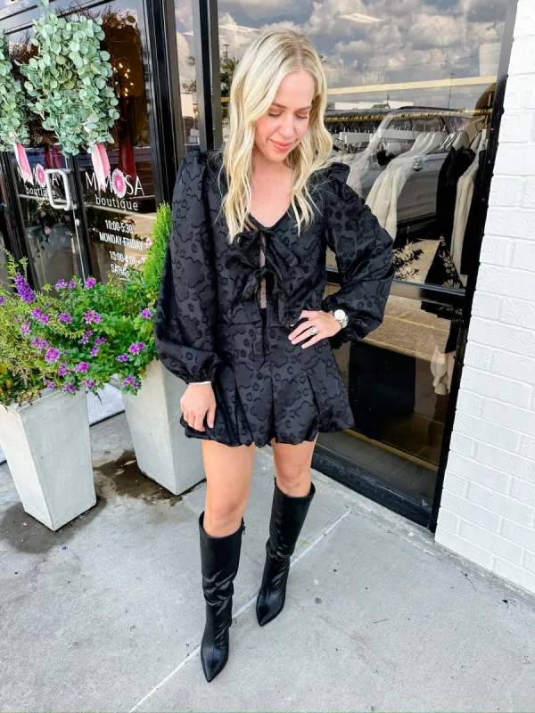 Tally Textured Floral Skirt Set sold by Mimosa