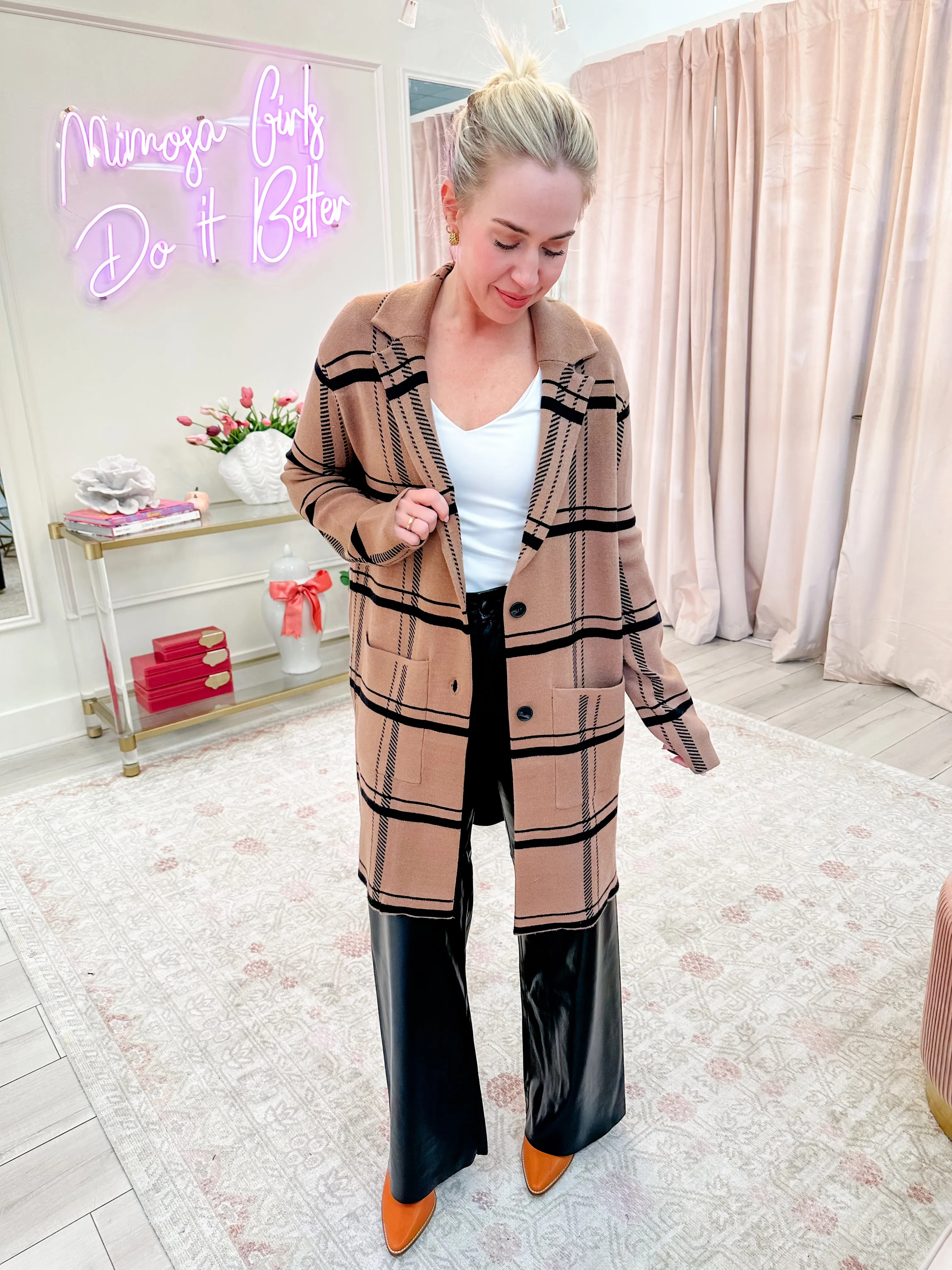 ZS Timber Plaid Cardigan sold by Mimosa product image thumbnail 3