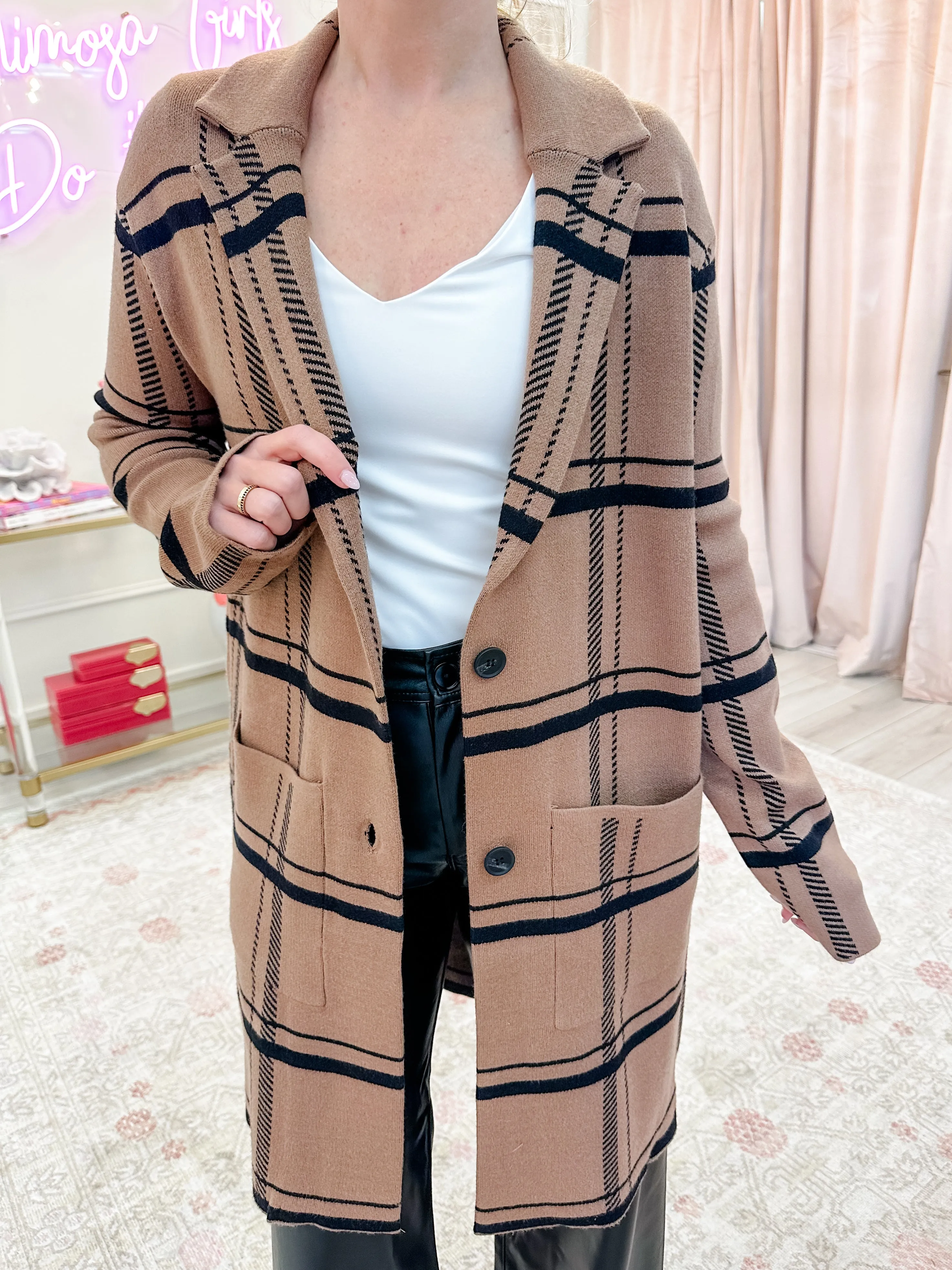 ZS Timber Plaid Cardigan sold by Mimosa product image thumbnail 2