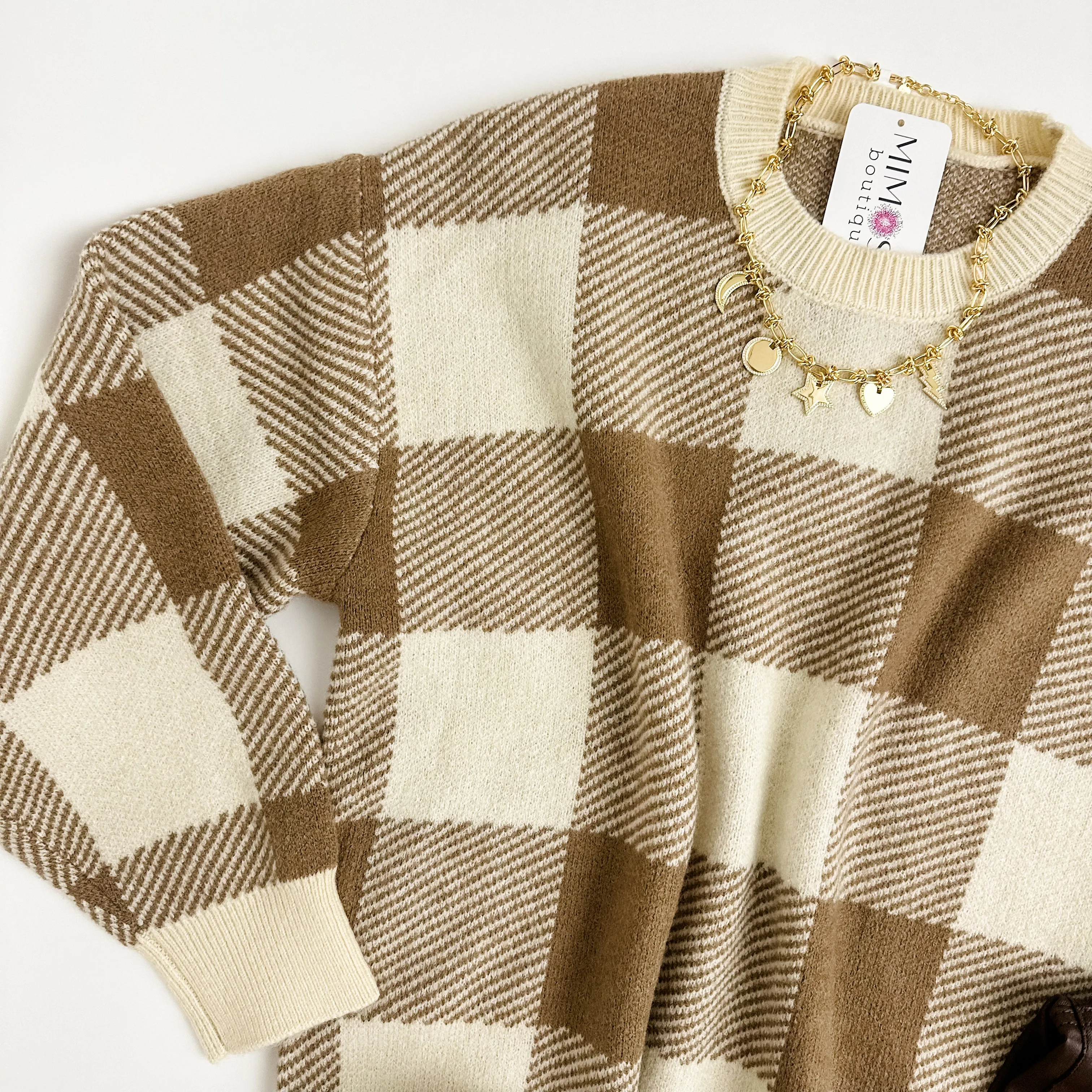 ZS Check You Later Sweater sold by Mimosa product image thumbnail 2