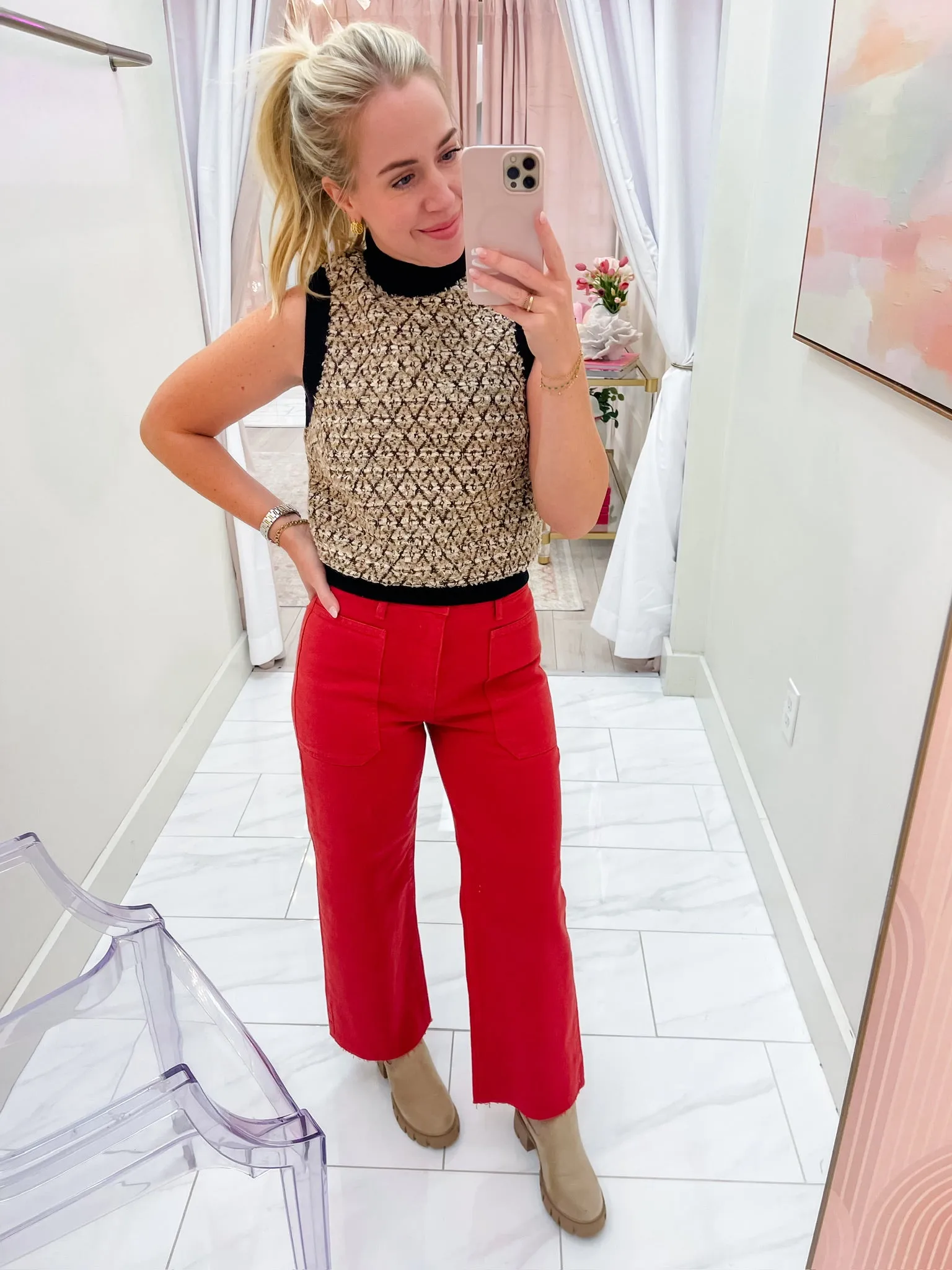 Metallic Tweed Vest sold by Mimosa product image thumbnail 5