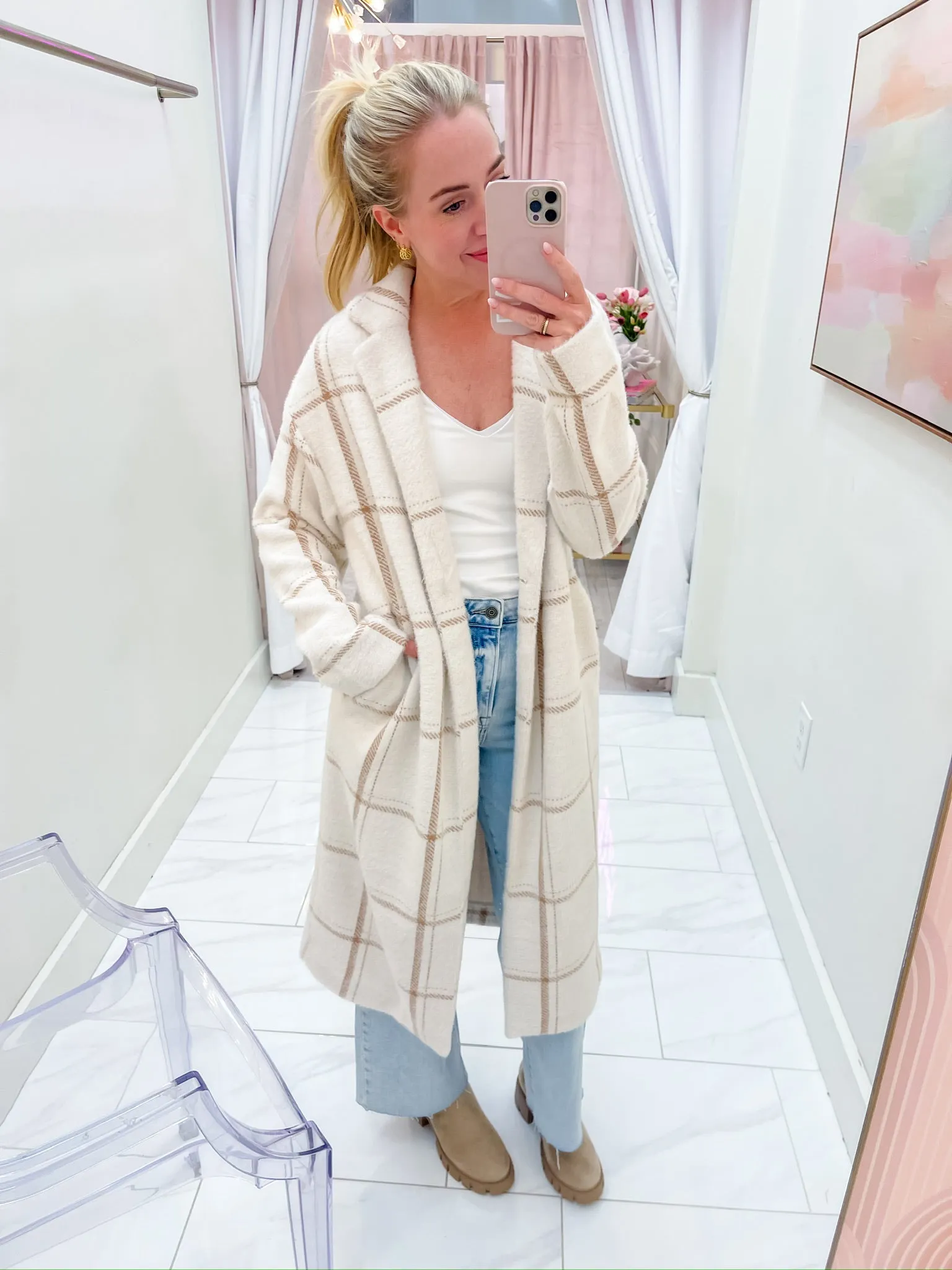 ZS Mason Windowpane Coat sold by Mimosa product image thumbnail 3