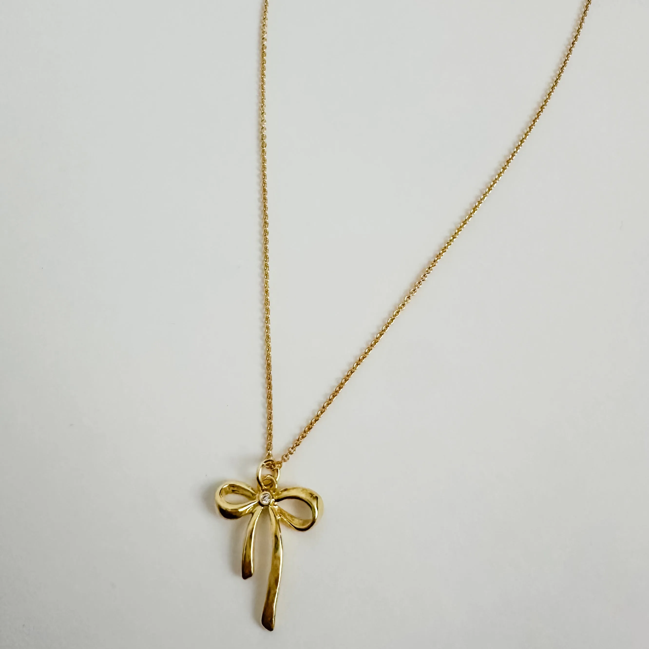 Luxe French Bow Necklace sold by Mimosa product image thumbnail 2
